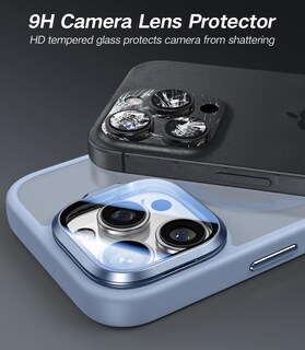 Foto 2 | Foto 2 | Funda De Teléfono Vofata Para Iphone 16 Pro Max Con Funda De Cámara Azul Claro - Venta Internacional.