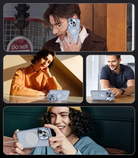 Foto 6 | Foto 6 | Funda De Teléfono Vofata Para Iphone 16 Pro Max Con Funda De Cámara Azul Claro - Venta Internacional.