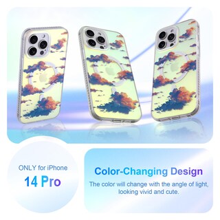 Foto 2 | Foto 2 | Funda De Teléfono Heaofei Cute Para Iphone 14 Pro Cloud Pattern - Venta Internacional.