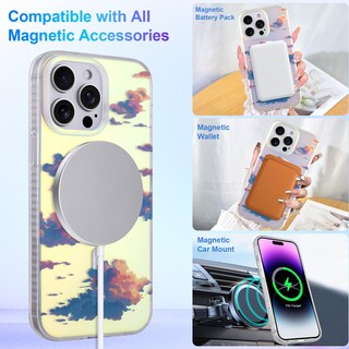 Foto 3 | Foto 3 | Funda De Teléfono Heaofei Cute Para Iphone 14 Pro Cloud Pattern - Venta Internacional.