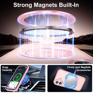 Foto 2 | Foto 2 | Funda Magnética Lufanbis Para Iphone 16 De 6.1 Pulgadas Con Soporte Anular - Venta Internacional.