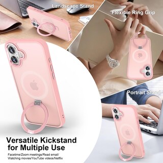 Foto 3 | Foto 3 | Funda Magnética Lufanbis Para Iphone 16 De 6.1 Pulgadas Con Soporte Anular - Venta Internacional.