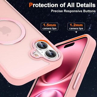 Foto 6 | Foto 6 | Funda Magnética Lufanbis Para Iphone 16 De 6.1 Pulgadas Con Soporte Anular - Venta Internacional.