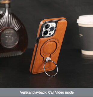 Foto 4 | Foto 4 | Funda Rotroyce De Piel De Lujo Con Soporte Invisible Para Iphone 12-16 - Venta Internacional.