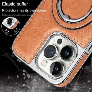Foto 6 | Foto 6 | Funda Rotroyce De Piel De Lujo Con Soporte Invisible Para Iphone 12-16 - Venta Internacional.