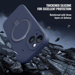 Foto 5 | Foto 5 | Funda De Teléfono Vanxiliiy Compatible Con Iphone 15 Plus Color Azul Oscuro - Venta Internacional.