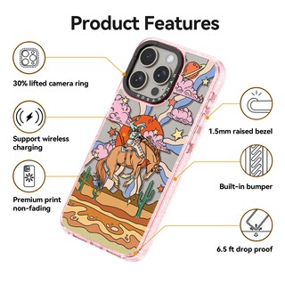 Foto 4 | Foto 4 | Funda De Teléfono Rosarnnah Compatible Con Iphone 15 Pro 6.1 Color Rosa - Venta Internacional.