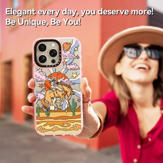 Foto 6 | Foto 6 | Funda De Teléfono Rosarnnah Compatible Con Iphone 15 Pro 6.1 Color Rosa - Venta Internacional.