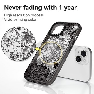 Foto 4 | Foto 4 | Funda De Teléfono Rosarnnah Compatible Con Iphone 13 De 6.1 Pulgadas Negra - Venta Internacional.