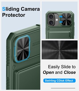 Foto 4 | Foto 4 | Funda De Teléfono Bxyjy Para Iphone 16 Plus Con Cartera Y Tarjetero - Venta Internacional.