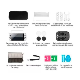 Foto 2 | Foto 2 | Funda Protectora Para Nintendo Switch Oled 17 En 1 - Venta Internacional.