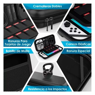 Foto 6 | Foto 6 | Funda Protectora Para Nintendo Switch Oled 17 En 1 - Venta Internacional.