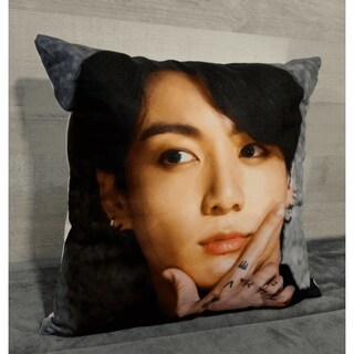 Foto 2 | Foto 2 | Cojín De Felpa K-pop De 45 X 45 Cm Con Relleno - Venta Internacional.