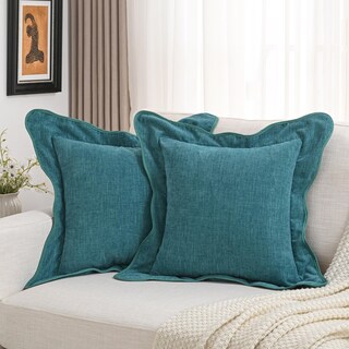 Foto 1 | Foto 1 | Juego De 2 Fundas De Cojín Futei Felpilla 55 X 55 Cm Color Verde Azulado - Venta Internacional.