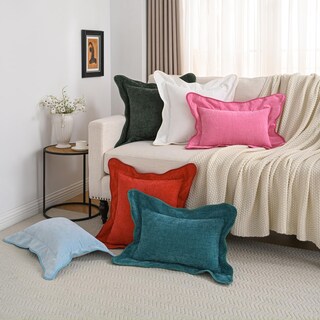 Foto 6 | Foto 6 | Juego De 2 Fundas De Cojín Futei Felpilla 55 X 55 Cm Color Verde Azulado - Venta Internacional.