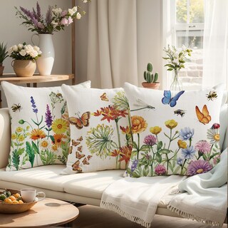 Foto 3 | Foto 3 | Juego De 4 Fundas De Cojín Wyooxoo De Lino De 50 X 50 Cm - Venta Internacional.