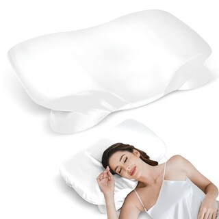 Foto 6 | Foto 6 | Funda De Almohada De Satén Zelimun Para Dormir Color Blanco - Venta Internacional.