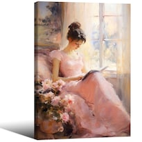 Pintura Al Óleo Vintage Sobre Lienzo Para Pared  40 X 60 Cm  Aimery - Venta Internacional.