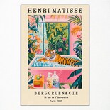 Lienzo Decorativo Vintage De Henri Matisse Con Tigre En Bañera 40 X 60 Cm - Venta Internacional.