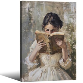 Foto 1 | Foto 1 | Póster Aimery Girl Libro De Lectura Vintage Victoriano 40 X 60 Cm - Venta Internacional.