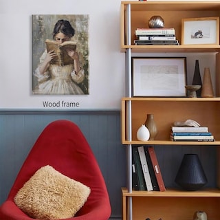 Foto 4 | Foto 4 | Póster Aimery Girl Libro De Lectura Vintage Victoriano 40 X 60 Cm - Venta Internacional.