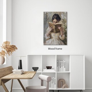 Foto 6 | Foto 6 | Póster Aimery Girl Libro De Lectura Vintage Victoriano 40 X 60 Cm - Venta Internacional.