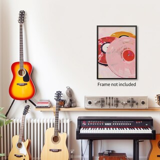 Foto 4 | Foto 4 | Lienzo Para Pared Póster Retro Con Disco De Vinilo 40 X 60 Cm Sin Marco - Venta Internacional.