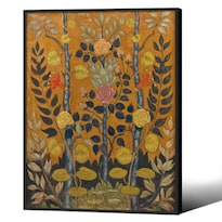 Lienzo Decorativo Sufeasdf Con Estampado Floral Vintage De 30 X 40 Cm - Venta Internacional.