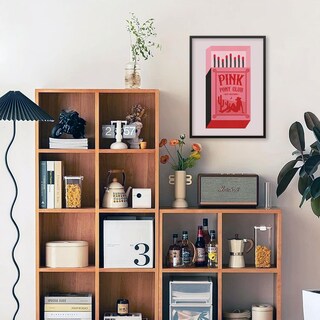 Foto 6 | Foto 6 | Lienzo Para Pared Vintage Rosa Con Forma De Poni Club Caja De Fósforos Vaquera - Venta Internacional.