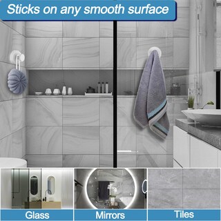 Foto 2 | Foto 2 | Ganchos Con Ventosa Hviiso Para Ducha Cristal Ventana Y Espejo - Venta Internacional.