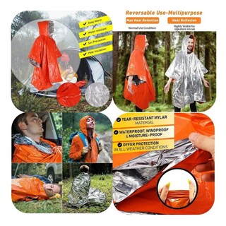 Foto 4 | Foto 4 | Manta Térmica Reversible Ponchos Emergency X2 - Venta Internacional.