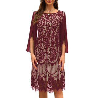 Foto 7 | Foto 7 | Vestido Cooan Para Invitadas A Una Boda Cóctel Y Formal Encaje Y Lentejuelas Para Mujer - Venta Internacional.
