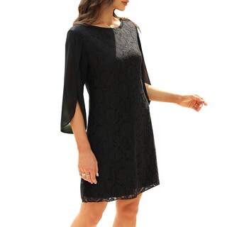 Foto 6 | Foto 6 | Vestido Cooan Para Invitados A La Boda Cóctel Y Formal Encaje Con Lentejuelas Negro - Venta Internacional.