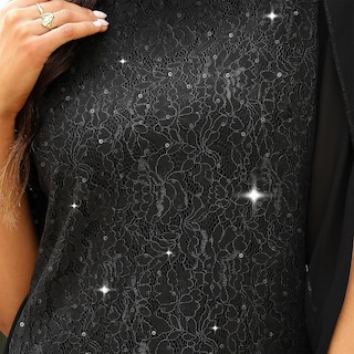 Foto 6 | Foto 6 | Vestido Cooan Para Invitadas A Una Boda Cóctel Y Formal Encaje Y Lentejuelas Para Mujer - Venta Internacional.
