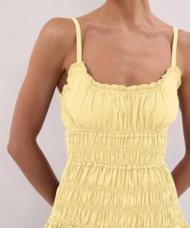 Foto 2 | Foto 2 | Vestido Largo Eahusar Para Mujer Sin Mangas Cuello Redondo Y Volantes - Venta Internacional.