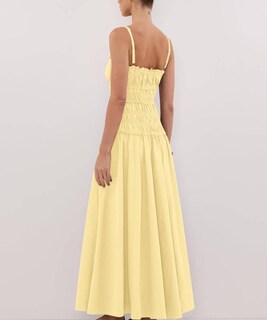 Foto 4 | Foto 4 | Vestido Largo Eahusar Para Mujer Sin Mangas Cuello Redondo Y Volantes - Venta Internacional.