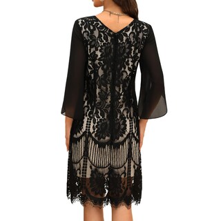 Foto 2 | Foto 2 | Vestido De Novia Cooan Encaje Lentejuelas Baile De Graduación Color Negro Almendra - Venta Internacional.