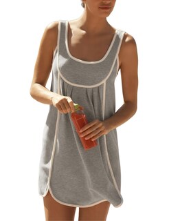 Foto 1 | Foto 1 | Vestido Athlisan Summer Athletic Sin Mangas Para Mujer Color Gris - Venta Internacional.