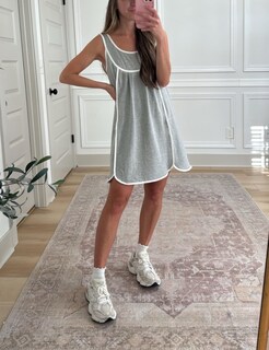 Foto 6 | Foto 6 | Vestido Athlisan Summer Athletic Sin Mangas Para Mujer Color Gris - Venta Internacional.