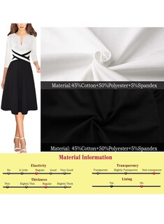 Foto 7 | Foto 7 | Vestido Vfshow Colorblock Work Business Office Para Mujer - Venta Internacional.