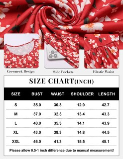 Foto 7 | Foto 7 | Vestido Zeagoo Sin Mangas Con Estampado Floral Y Cuello Redondo Para Mujer - Venta Internacional.