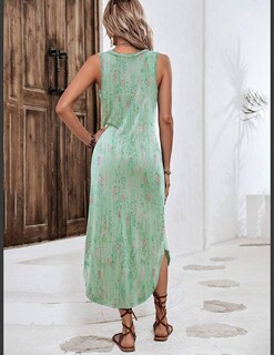 Foto 2 | Foto 2 | Vestido De Playa Zeagoo 2025 Vacation Summer Maxi Floral Print - Venta Internacional.