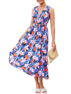 Foto 1 | Foto 1 | Vestido Flessibili 2025 Verano Sin Mangas Cuello En V Bohemio Playa - Venta Internacional.