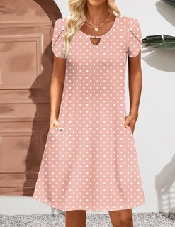 Foto 4 | Foto 4 | Vestido Zeagoo A Line Camiseta De Manga Corta Para Mujer - Venta Internacional.