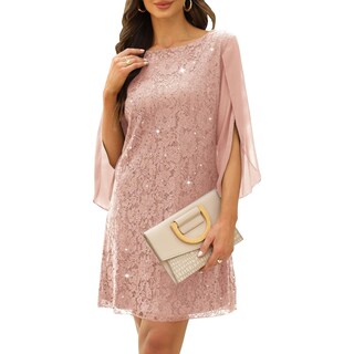 Foto 1 | Foto 1 | Vestido Cooan Para Invitadas A Una Boda Cóctel Y Formal Encaje Y Lentejuelas Para Mujer - Venta Internacional.
