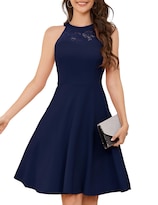 Vestido Bbonlinedress Para Mujer Cóctel Baile De Graduación Vintage Azul Marino Xs - Venta Internacional.