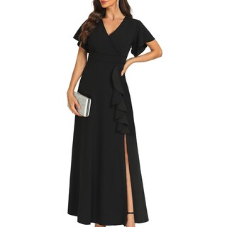 Foto 5 | Foto 5 | Vestido Formal Cooan Negro Largo Para Mujer Invitada A La Boda - Venta Internacional.