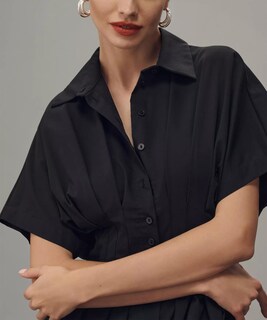 Foto 5 | Foto 5 | Vestido Largo Dsewpaur A Rayas Con Botones En La Parte Delantera Plisado Para Mujer - Venta Internacional.