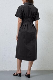 Foto 6 | Foto 6 | Vestido Largo Dsewpaur A Rayas Con Botones En La Parte Delantera Plisado Para Mujer - Venta Internacional.