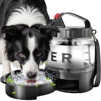 Botella De Agua Para Perros Swsun De 77 Oz  Portátil  De Gran Capacidad  Negra - Venta Internacional.